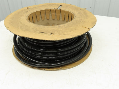 3/4" Dia 19mm Solid Black Smooth Round Urethane Belt 50' Roll