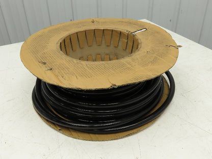 3/4" Dia 19mm Solid Black Smooth Round Urethane Belt 50' Roll