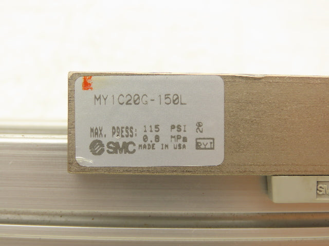 SMC MY1C20G-150L Pneumatic Guided Cylinder Rodless 20mm Bore 150mm Stroke 115PSI
