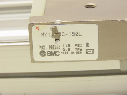SMC MY1C20G-150L Pneumatic Guided Cylinder Rodless 20mm Bore 150mm Stroke 115PSI