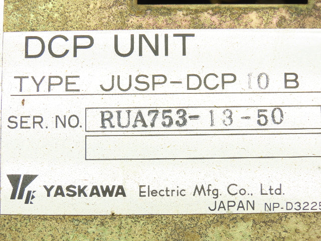 Yaskawa Electric JUSP-DCP10B Power Supply Module DCP Unit With Alarm