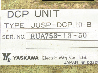 Yaskawa Electric JUSP-DCP10B Power Supply Module DCP Unit With Alarm