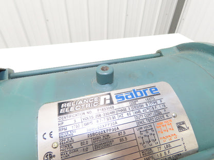 Reliance Sabre P18S3068 AC Motor 3Hp 1750 RPM 208-230/460V 3PH 182TC TEFC