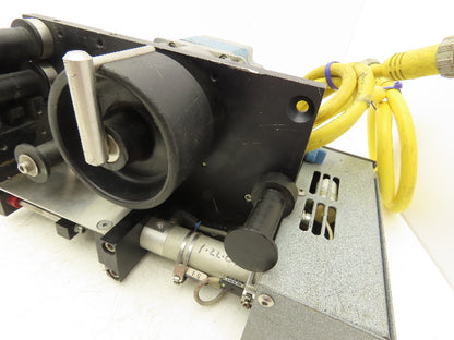 EAM MINI-ST 300+ High Speed Label Applicator 120 VAC Drive 3-5/8" Drive Wheel