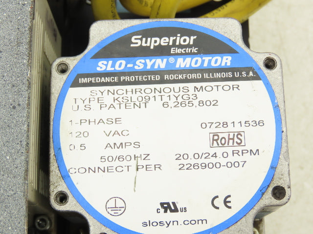 EAM MINI-ST 300+ High Speed Label Applicator 120 VAC Drive 3-5/8" Drive Wheel