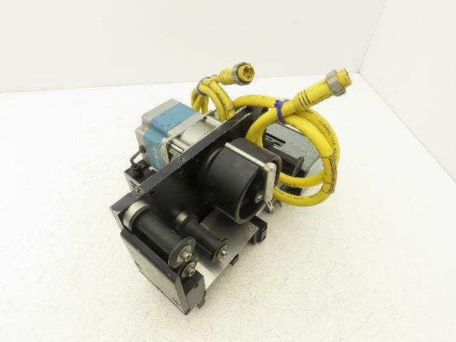 EAM MINI-ST 300+ High Speed Label Applicator 120 VAC Drive 3-5/8" Drive Wheel