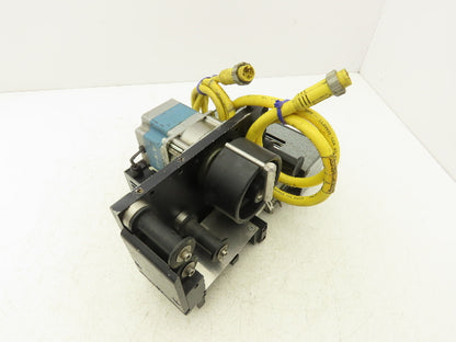 EAM MINI-ST 300+ High Speed Label Applicator 120 VAC Drive 3-5/8" Drive Wheel