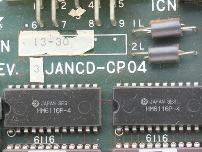 Yaskawa JANCD-CP04 Printed Circuit Board PCB Control Interface Rev 3
