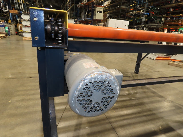 81"W x 6'L Chain Drive Roller Conveyor 74"BF 1.9" Urethane Roller .5Hp 460V 3PH