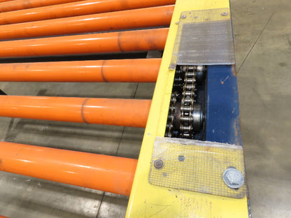 81"W x 6'L Chain Drive Roller Conveyor 74"BF 1.9" Urethane Roller .5Hp 460V 3PH