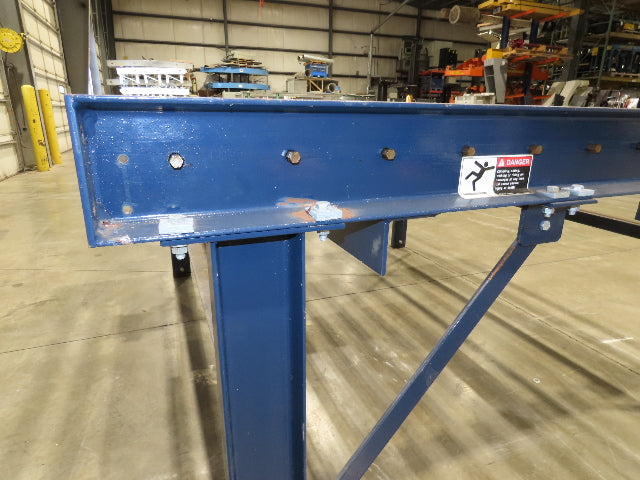 81"W x 6'L Chain Drive Roller Conveyor 74"BF 1.9" Urethane Roller .5Hp 460V 3PH