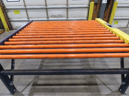 81"W x 6'L Chain Drive Roller Conveyor 74"BF 1.9" Urethane Roller .5Hp 460V 3PH