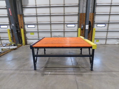 81"W x 6'L Chain Drive Roller Conveyor 74"BF 1.9" Urethane Roller .5Hp 460V 3PH