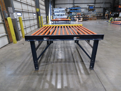 81"W x 6'L Chain Drive Roller Conveyor 74"BF 1.9" Urethane Roller .5Hp 460V 3PH