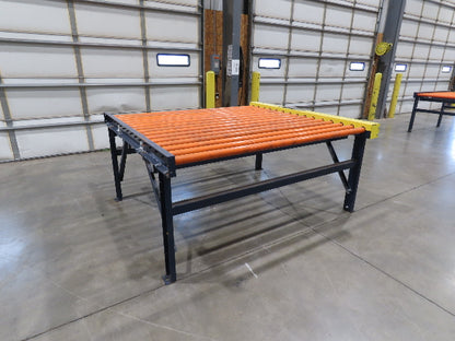 81"W x 6'L Chain Drive Roller Conveyor 74"BF 1.9" Urethane Roller .5Hp 460V 3PH