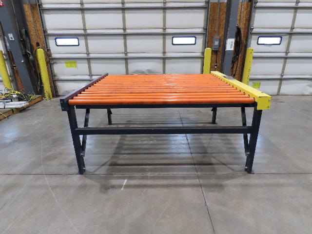 81"W x 6'L Chain Drive Roller Conveyor 74"BF 1.9" Urethane Roller .5Hp 460V 3PH