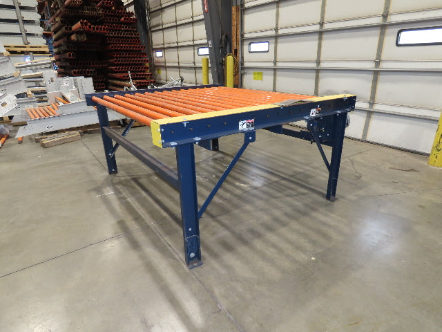 81"W x 6'L Chain Drive Roller Conveyor 74"BF 1.9" Urethane Roller .5Hp 460V 3PH