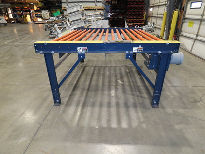 81"W x 6'L Chain Drive Roller Conveyor 74"BF 1.9" Urethane Roller .5Hp 460V 3PH