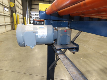 81"W x 6'L Chain Drive Roller Conveyor 74"BF 1.9" Urethane Roller .5Hp 460V 3PH