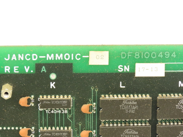 Yaskawa JANCD-MM01C-02 Printed Circuit Board Control Interface DF8100494 Rev A
