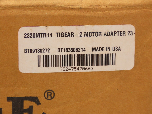 Dodge 2330MTR14 Tigear 2 Motor Adapter Kit 140TC .875" Shaft Lot of 2