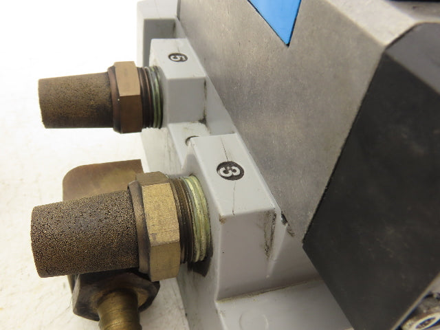 Festo MDH-5/2-D-3-FR-M12-C Pneumatic Solenoid Valve 5/2 Way W Manifold Lot of 2