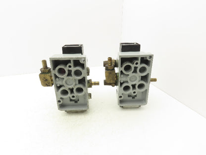 Festo MDH-5/2-D-3-FR-M12-C Pneumatic Solenoid Valve 5/2 Way W Manifold Lot of 2