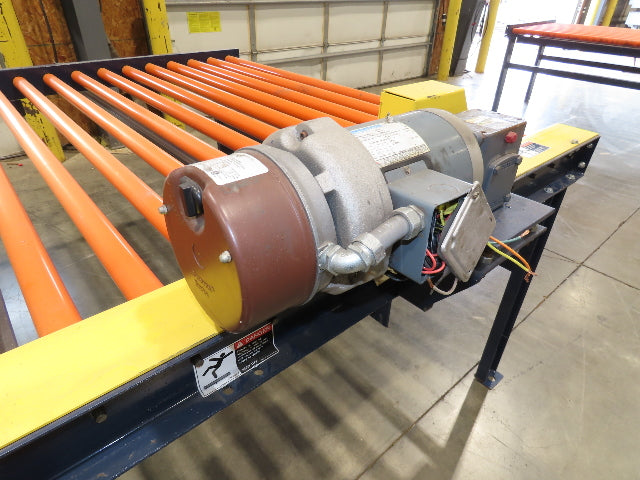 81"W x 6'L Chain Drive Roller Conveyor 74"BF 1.9" Urethane Roller .75Hp 460V 3PH