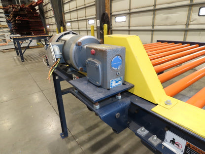 81"W x 6'L Chain Drive Roller Conveyor 74"BF 1.9" Urethane Roller .75Hp 460V 3PH