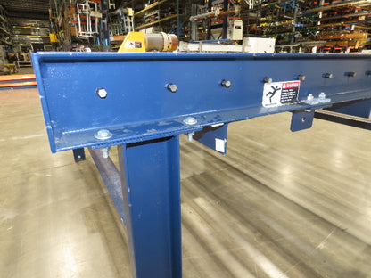 81"W x 6'L Chain Drive Roller Conveyor 74"BF 1.9" Urethane Roller .75Hp 460V 3PH
