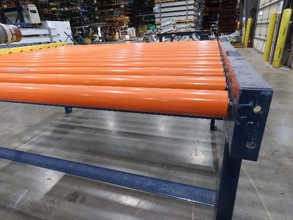 81"W x 6'L Chain Drive Roller Conveyor 74"BF 1.9" Urethane Roller .75Hp 460V 3PH