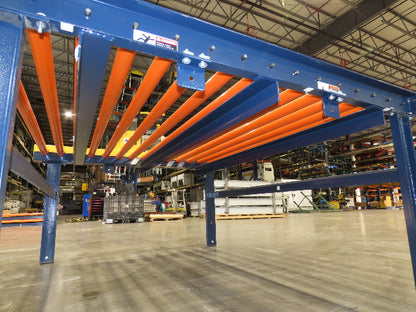 81"W x 6'L Chain Drive Roller Conveyor 74"BF 1.9" Urethane Roller .75Hp 460V 3PH