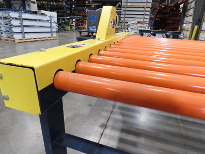 81"W x 6'L Chain Drive Roller Conveyor 74"BF 1.9" Urethane Roller .75Hp 460V 3PH