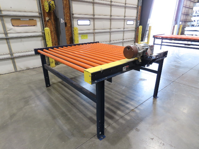 81"W x 6'L Chain Drive Roller Conveyor 74"BF 1.9" Urethane Roller .75Hp 460V 3PH