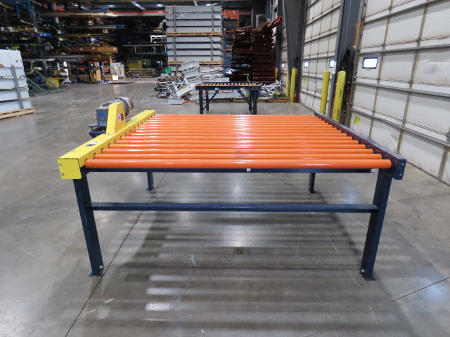 81"W x 6'L Chain Drive Roller Conveyor 74"BF 1.9" Urethane Roller .75Hp 460V 3PH