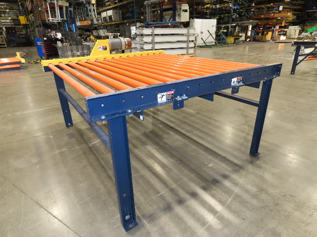 81"W x 6'L Chain Drive Roller Conveyor 74"BF 1.9" Urethane Roller .75Hp 460V 3PH