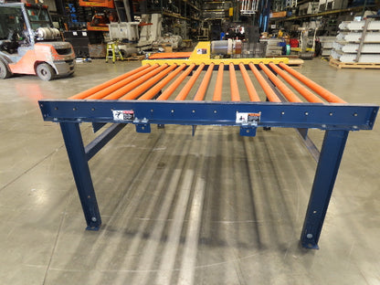 81"W x 6'L Chain Drive Roller Conveyor 74"BF 1.9" Urethane Roller .75Hp 460V 3PH
