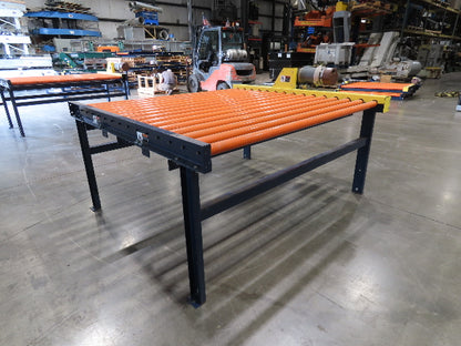 81"W x 6'L Chain Drive Roller Conveyor 74"BF 1.9" Urethane Roller .75Hp 460V 3PH