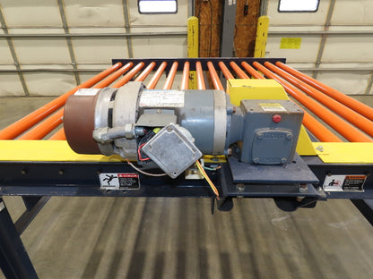 81"W x 6'L Chain Drive Roller Conveyor 74"BF 1.9" Urethane Roller .75Hp 460V 3PH