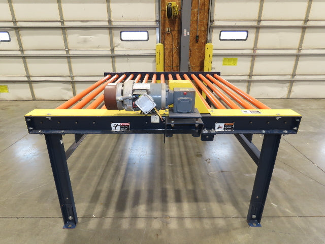 81"W x 6'L Chain Drive Roller Conveyor 74"BF 1.9" Urethane Roller .75Hp 460V 3PH
