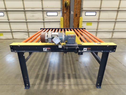 81"W x 6'L Chain Drive Roller Conveyor 74"BF 1.9" Urethane Roller .75Hp 460V 3PH