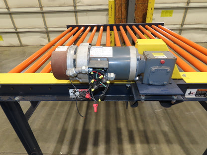 81"W x 6'L Chain Drive Roller Conveyor 74"BF 1.9" Urethane Roller 1.5Hp 460V 3PH