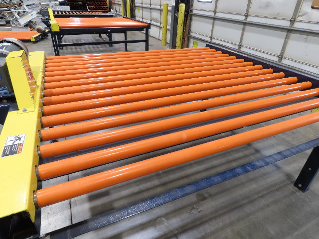 81"W x 6'L Chain Drive Roller Conveyor 74"BF 1.9" Urethane Roller 1.5Hp 460V 3PH