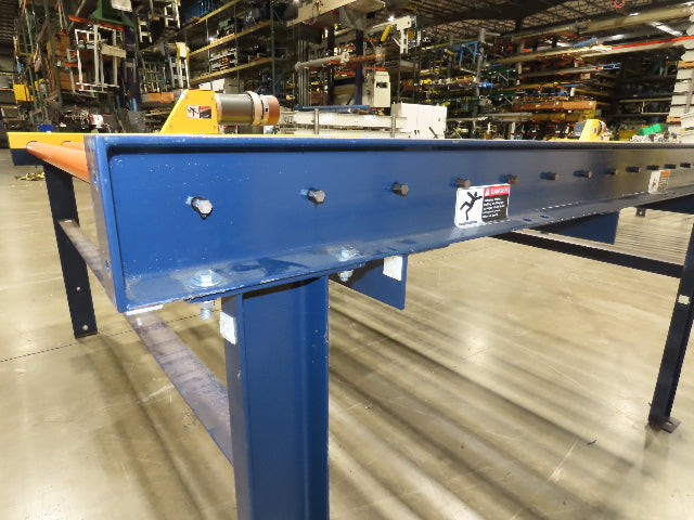 81"W x 6'L Chain Drive Roller Conveyor 74"BF 1.9" Urethane Roller 1.5Hp 460V 3PH