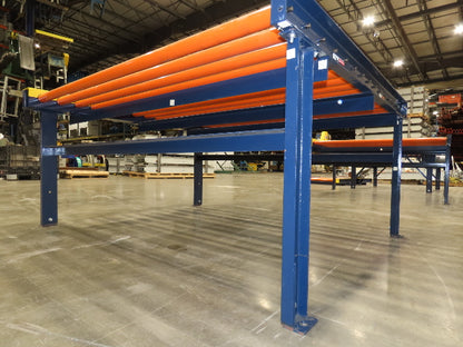 81"W x 6'L Chain Drive Roller Conveyor 74"BF 1.9" Urethane Roller 1.5Hp 460V 3PH