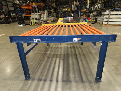 81"W x 6'L Chain Drive Roller Conveyor 74"BF 1.9" Urethane Roller 1.5Hp 460V 3PH
