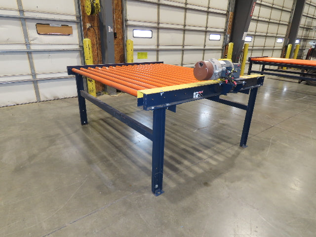81"W x 6'L Chain Drive Roller Conveyor 74"BF 1.9" Urethane Roller 1.5Hp 460V 3PH