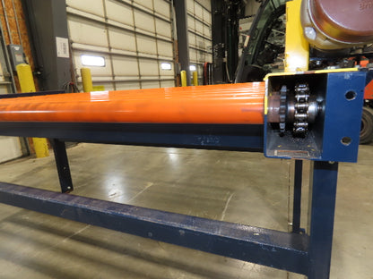 81"W x 4'L Chain Drive Roller Conveyor 74"BF 1.9" Urethane Roller .75Hp 460V 3PH