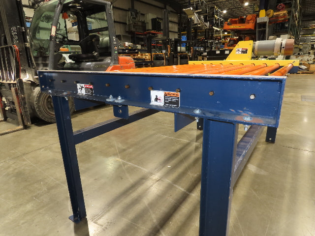 81"W x 4'L Chain Drive Roller Conveyor 74"BF 1.9" Urethane Roller .75Hp 460V 3PH