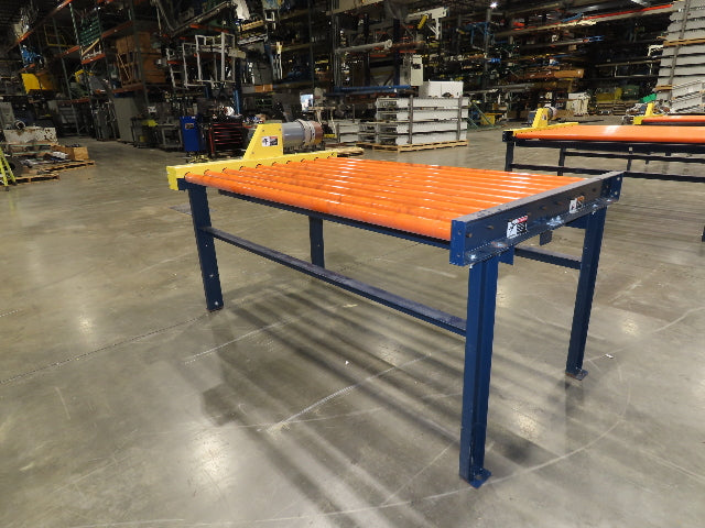 81"W x 4'L Chain Drive Roller Conveyor 74"BF 1.9" Urethane Roller .75Hp 460V 3PH